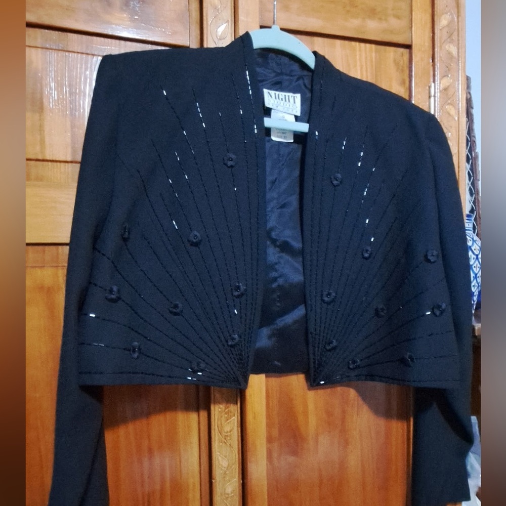 Night Studio NY Vintage Beaded Jacket - Size 20